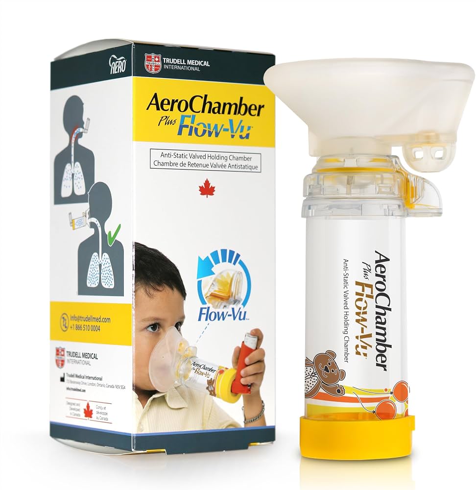 AeroChamber Plus Flow-Vo Spacer (Medium Mask)